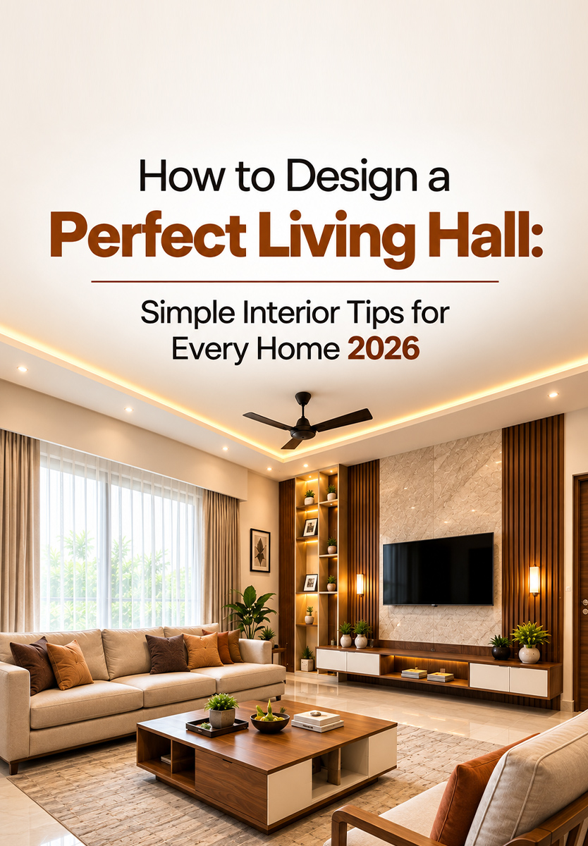 Living Hall Interior Design in Trichy